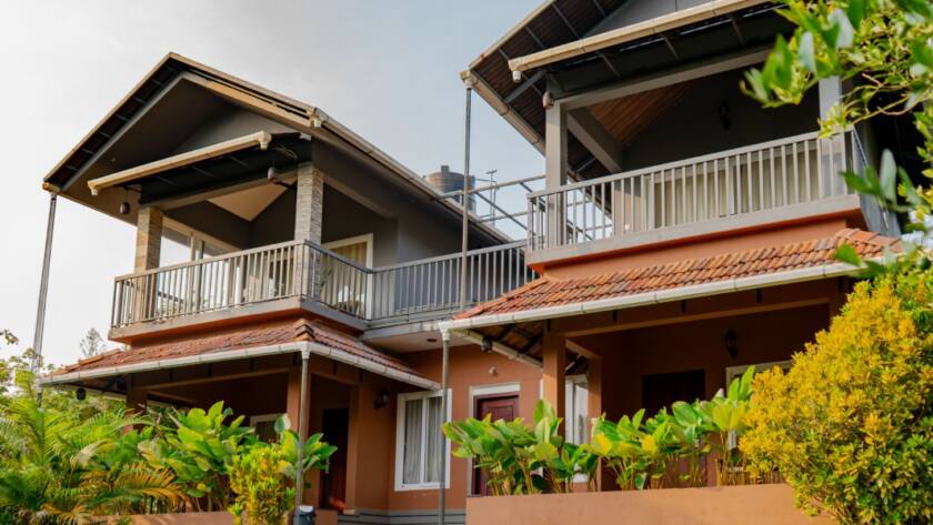 Resort with balcony views in wayanad