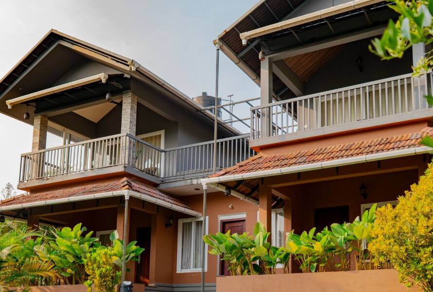 Resort with balcony views in wayanad